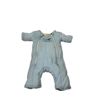 Baby Merlin Magic Sleepsuit Small 3-6 Months Blue Cotton Transition Suit Kids